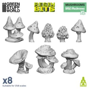 Green Stuff World 3D printed set - Wild Mushrooms XL 12962