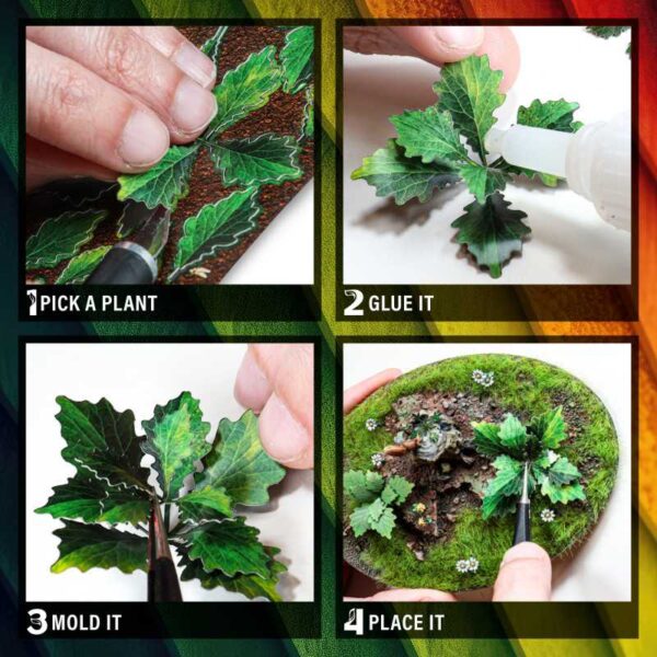 Green Stuff World Papieren Planten - Colored Paper Plants -