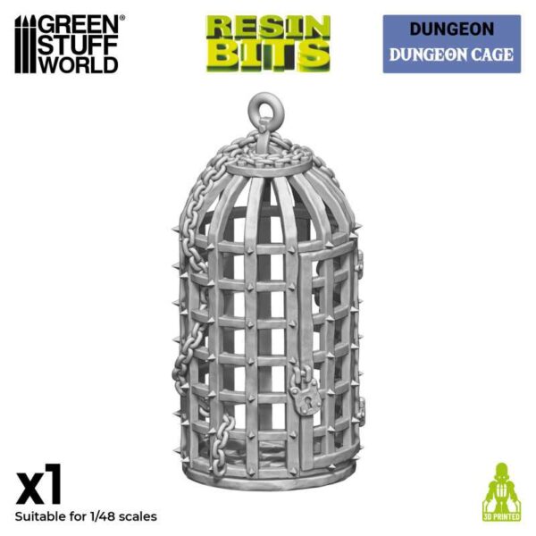 Green Stuff World 3D printed set - Dungeon Cage 12889
