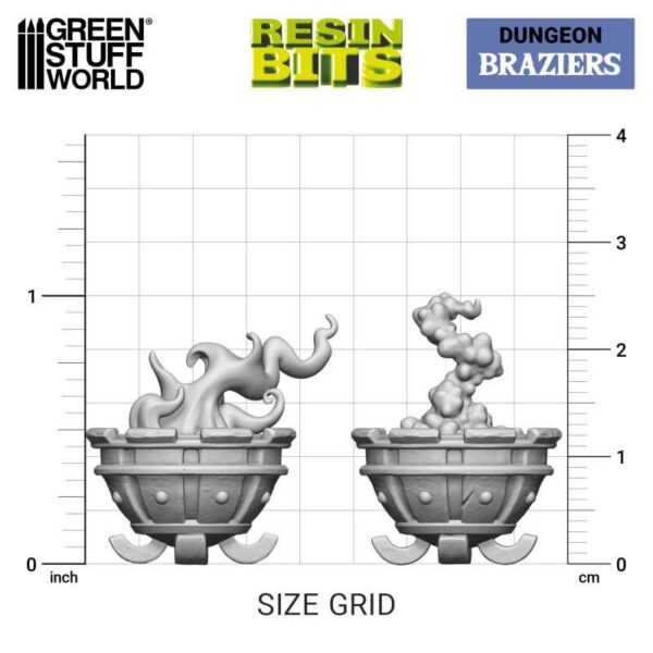 Green Stuff World 3D printed set - Braziers Vuurkorf 12966