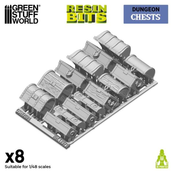 Green Stuff World 3D printed set - Chests Kisten 12971