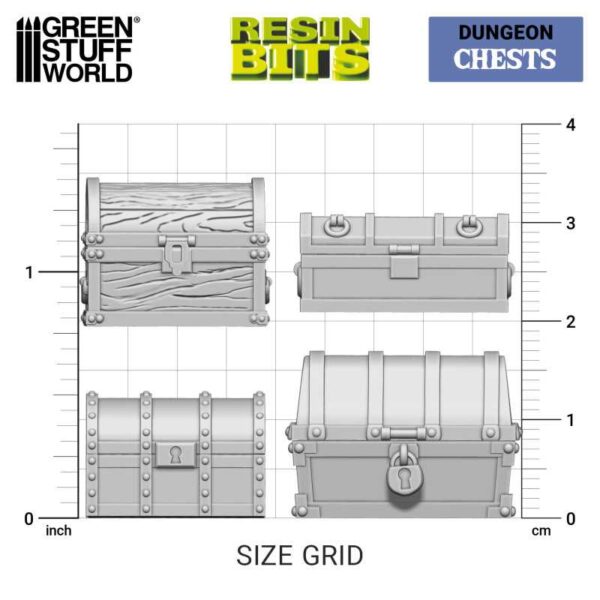 Green Stuff World 3D printed set - Chests Kisten 12971