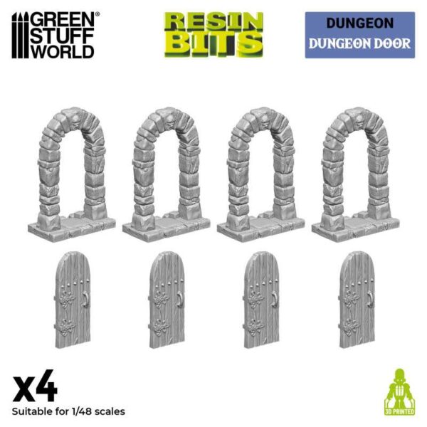 Green Stuff World 3D printed set - Dungeon Doors 13153