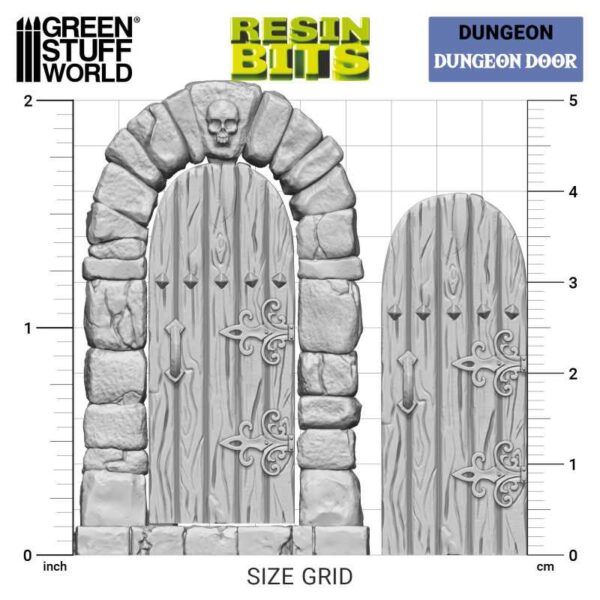 Green Stuff World 3D printed set - Dungeon Doors 13153