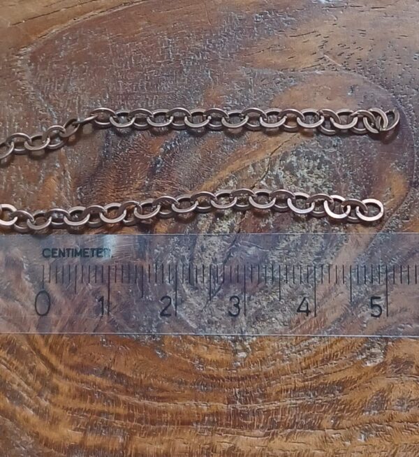 Scenery en Zo Schakel Ketting Antique Copper 3.5 mm