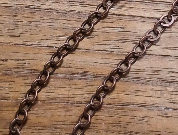 Scenery en Zo Schakel Ketting Antique Copper 3.5 mm