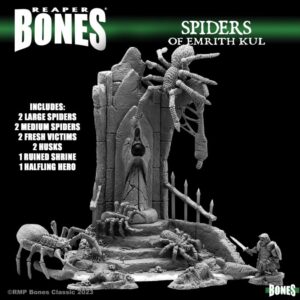 Reaper Miniatures The Spiders of Emrith Kul Bones Classic Deluxe Boxed Set 77766