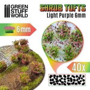 Shrubs TUFTS - 6mm self-adhesive - Light Purple 10744