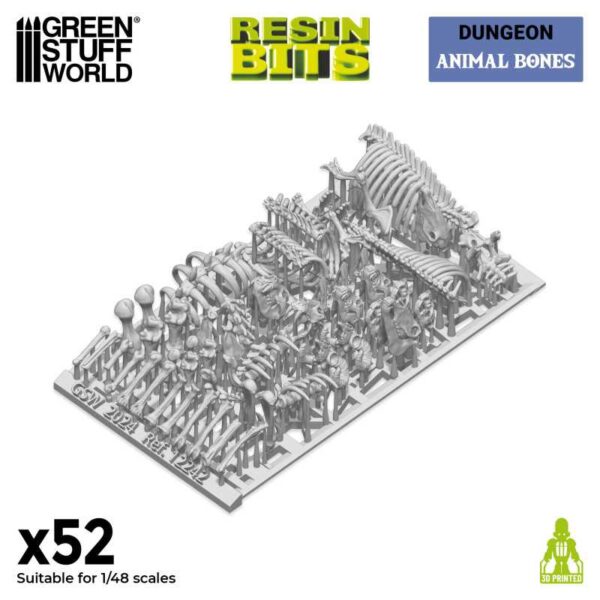 GSW 3D printed set - Animal Bones 1:48 X52 12242