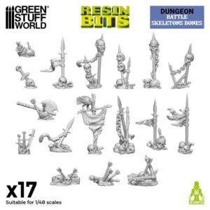 GSW 3D printed set - Battle Skeleton Bones 1:48 X17 12933