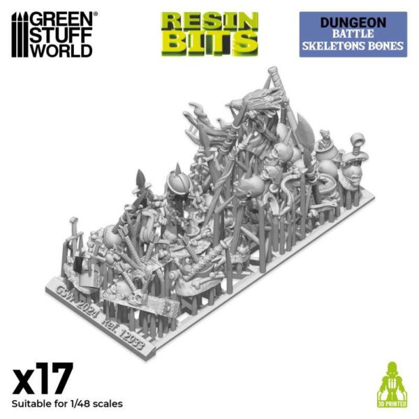 GSW 3D printed set - Battle Skeleton Bones 1:48 X17 12933