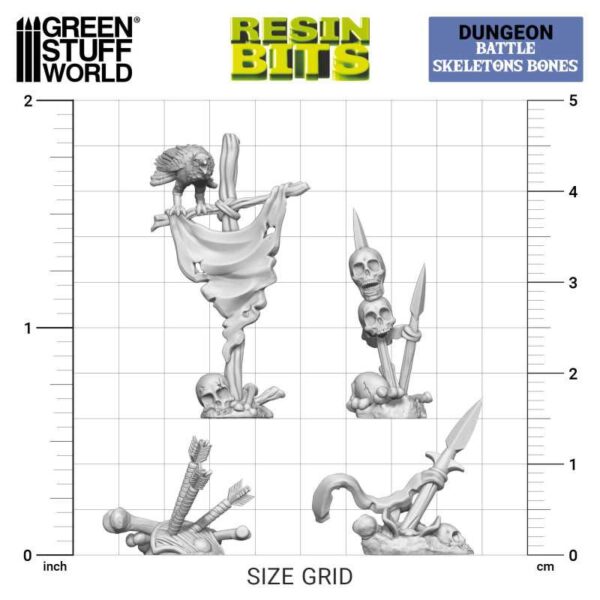 GSW 3D printed set - Battle Skeleton Bones 1:48 X17 12933