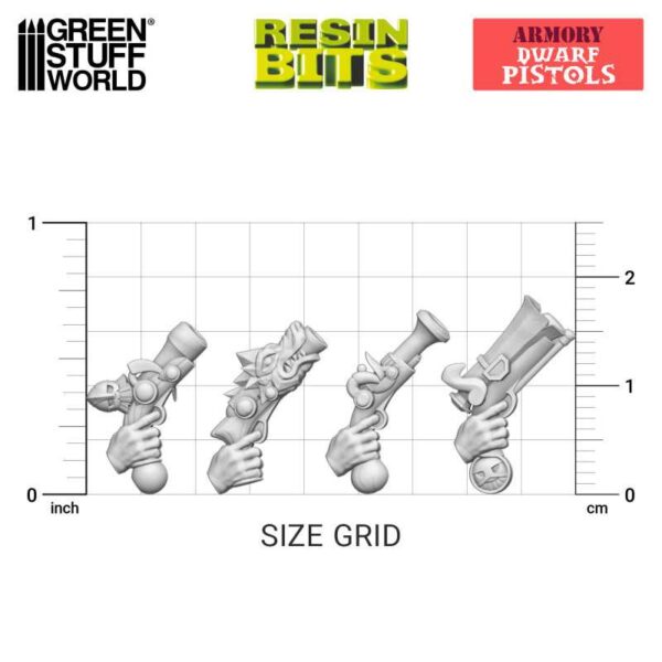 GSW 3D printed set - Dwarf Pistols 20x 12972