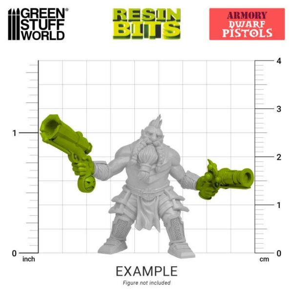 GSW 3D printed set - Dwarf Pistols 20x 12972