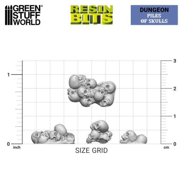 GSW 3D printed set - Piles of Skulls 1:48 X30 13298