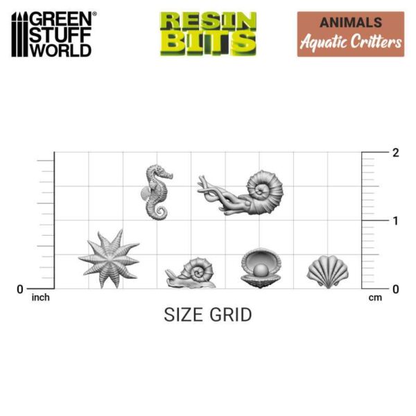 Green Stuff World 3D printed set - Aquatic Critters 12300