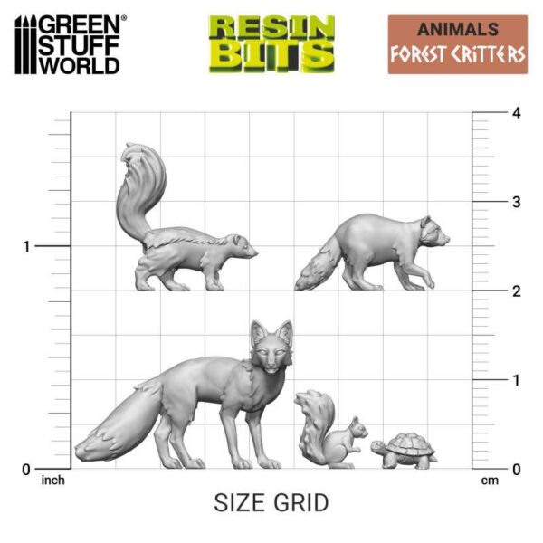 Green Stuff World 3D printed set - Forest Animals 12302