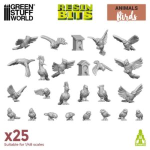 Green Stuff World 3D printed set - Wild birds 12305