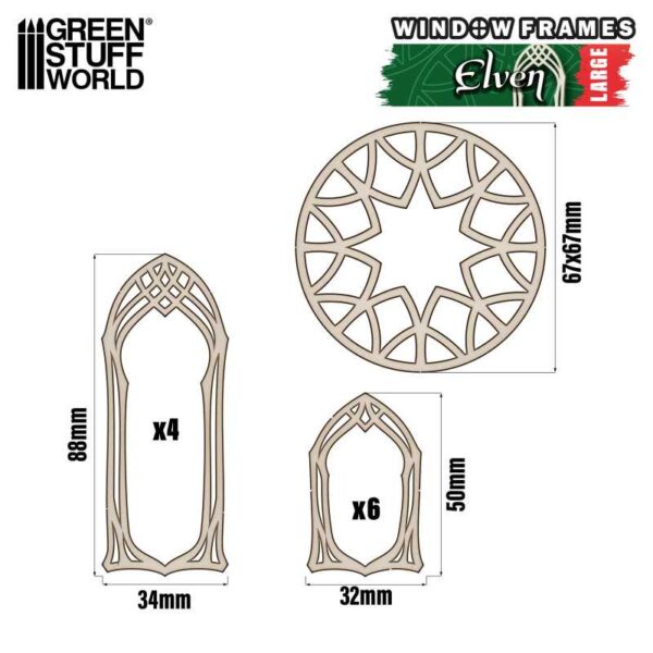 GSW Elven Miniature Windows - Large 13257