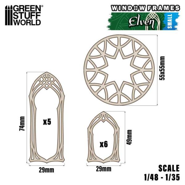 GSW Elven Miniature Windows - Small 13262