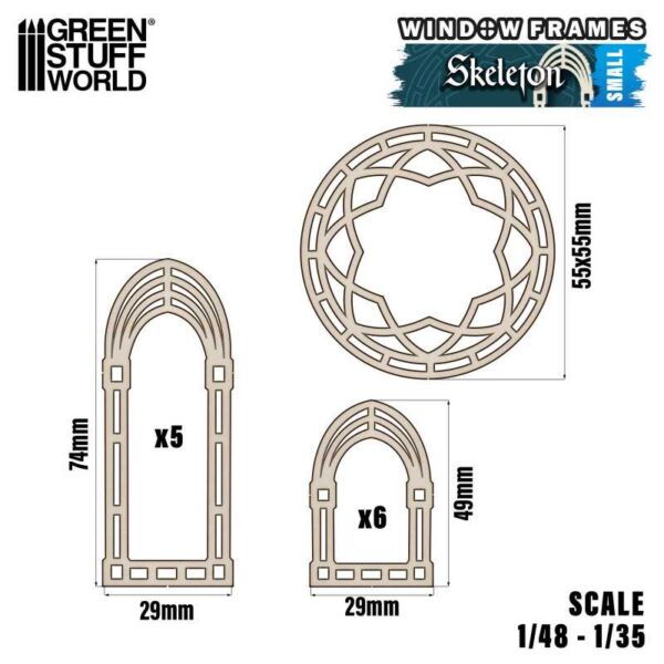 GSW Skeleton Miniature Windows - Small 13265