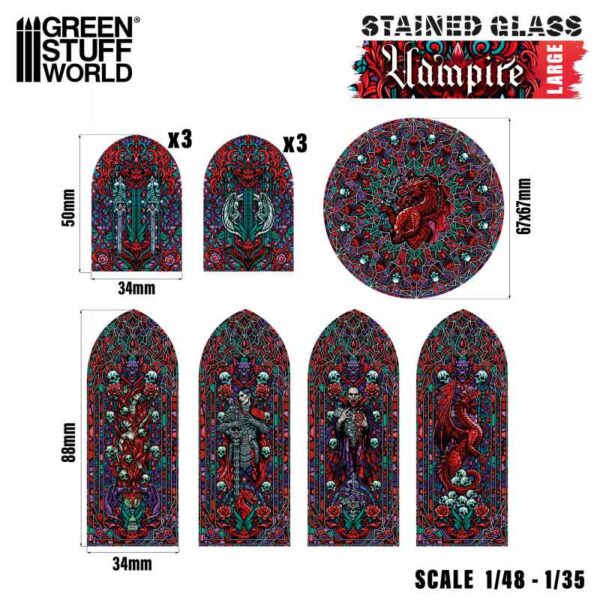 GSW Vampire Stained Glass - Large 5125