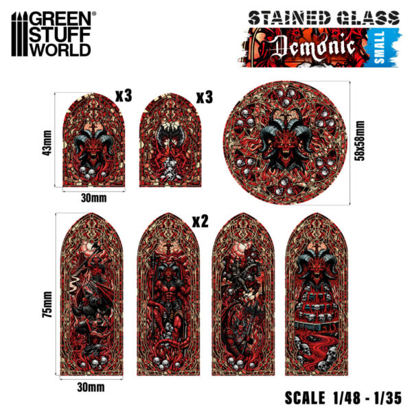 GSW Demonic Stained Glass - Small 5133