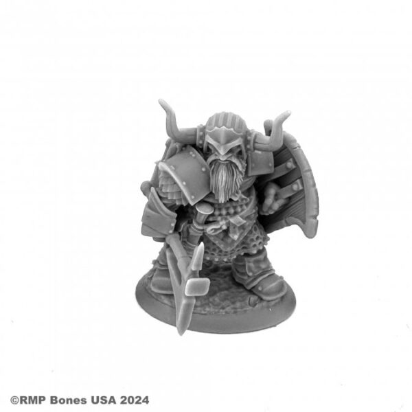 Reaper Miniatures Dromn Ironsworn, Dwarf Warrior 07133