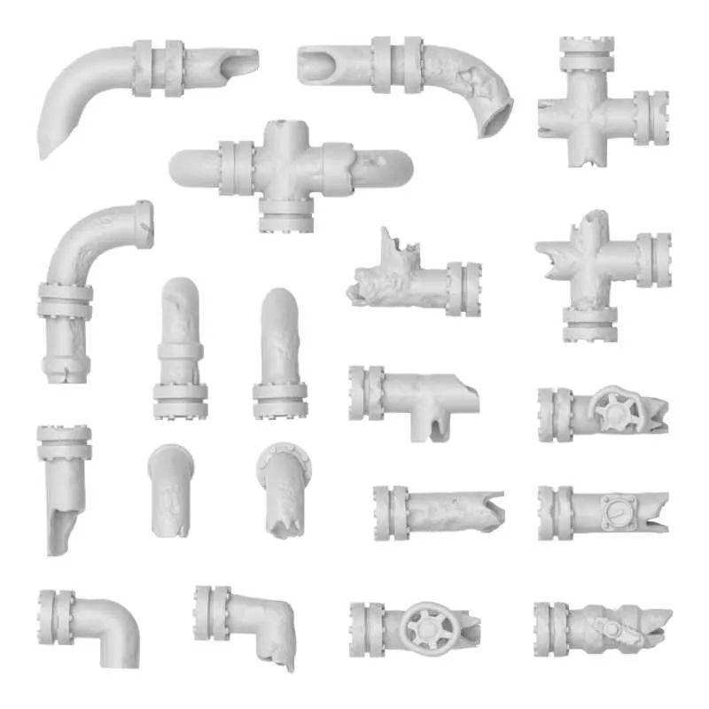 Green Stuff World Damaged Pipes 13303