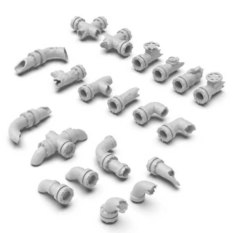 Green Stuff World Damaged Pipes 13303