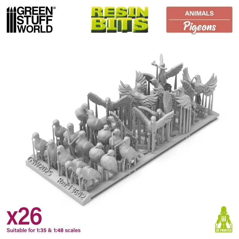 GSW 3D printed set - Pigeons 13642