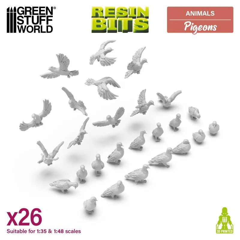 GSW 3D printed set - Pigeons 13642