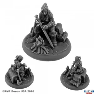Reaper Miniatures Long Rest, Camping Vignette 30279