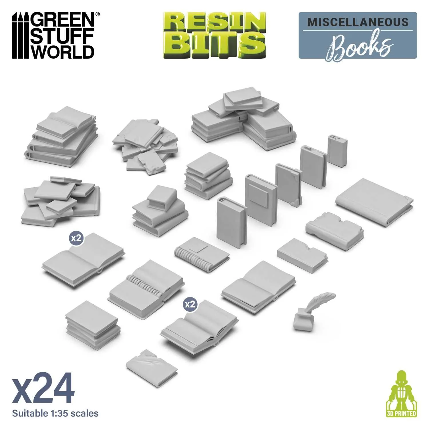 Green Stuff World Resin Books 1 op 35 12683
