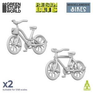 Green Stuff World 3D printed set - Bikes 1:48 12420